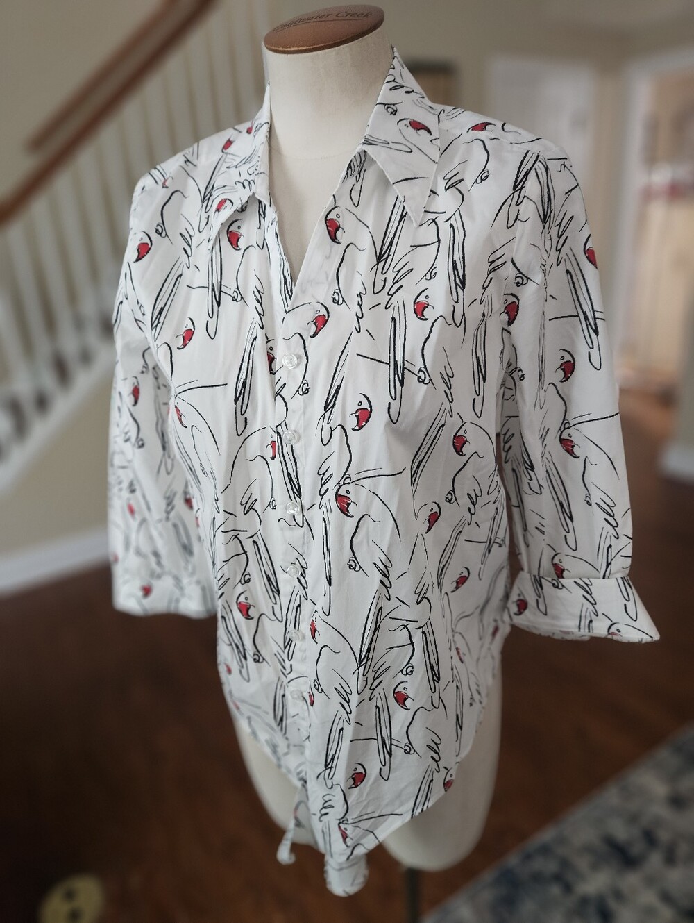 Chico's Parrot Top Small Xs